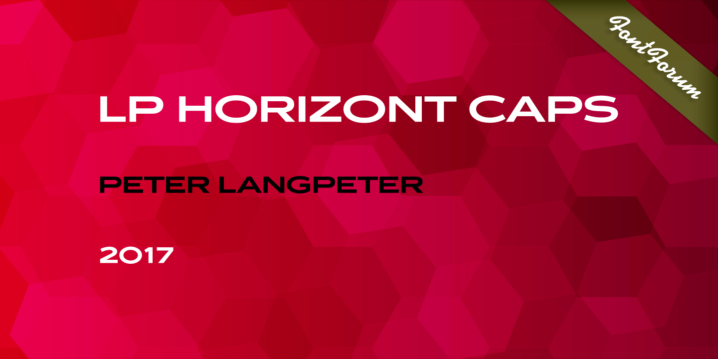 LP Horizont Caps Regular Font preview